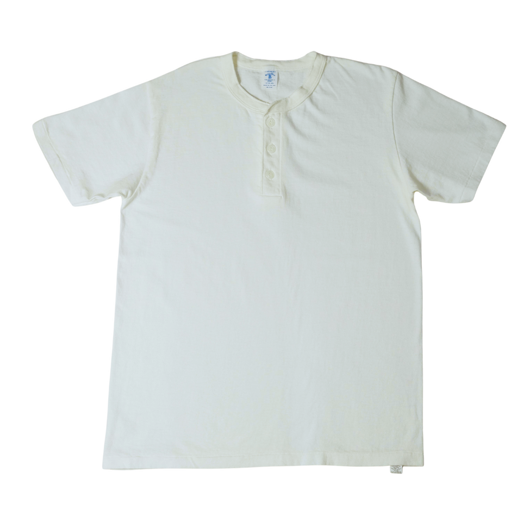 Velva Sheen Henley Tee - White