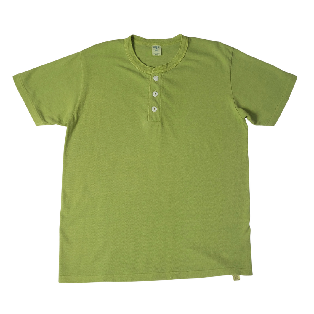 Velva Sheen Henley Tee - Apple Green