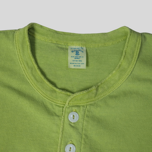 Velva Sheen Henley Tee - Apple Green