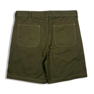 TCB Jeans '40's USMC' Shorts - Olive Herringbone