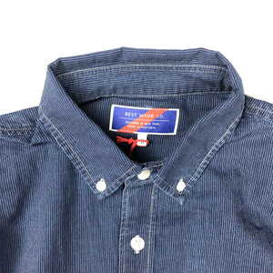 Best Made Co. Standard Cotton L/S Shirt - Indigo Stripe - Sunset Dry Goods