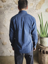 Best Made Co. Standard Cotton L/S Shirt - Indigo Stripe - Sunset Dry Goods