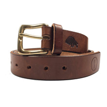 Ezra Arthur x American Trench Leather Belt - Buck Brown - Sunset Dry Goods