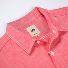FOB Factory ‘F3378’ 6.5oz Selvedge Chambray Work Shirt - Red - Sunset Dry Goods