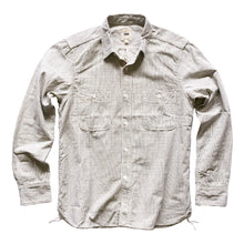 FOB Factory Indigo Rope Hickory Stripe L/S Work Shirt - White - Sunset Dry Goods