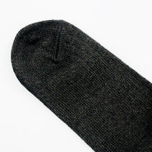 Rototo 'Linen Cotton Ribbed' Socks - Charcoal