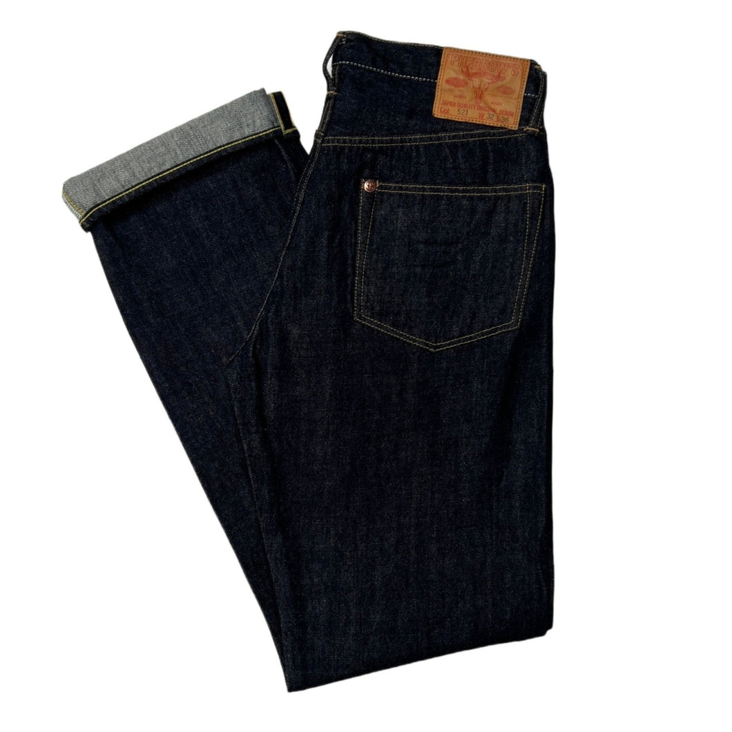 Pherrow's '521SW' 13.5 oz. Unsanforized Japanese Selvedge Jeans (Straight Cut)