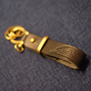 Big John "VKYR05" Leather Key Ring - Black