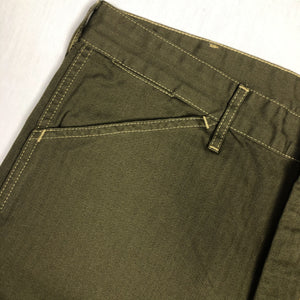 TCB Jeans '40's USMC' Shorts - Olive Herringbone