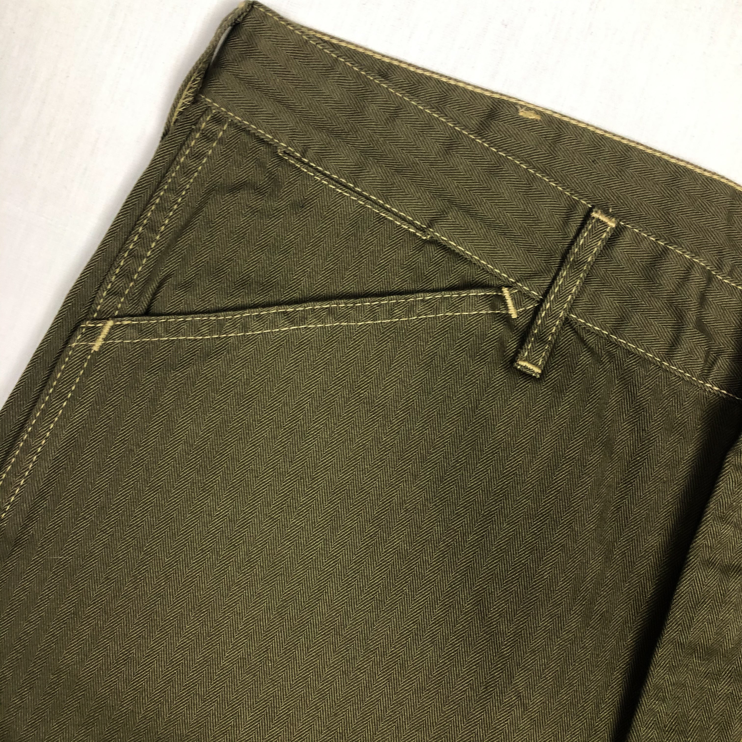 パンツ TCB jeans//40's USMC SHORTS 40's USMC Shorts Ecru Herringbone 10 oz/ One-Wash – TCB JEANS