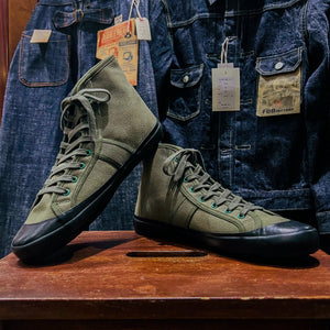 US Rubber Co. Military High Top - Army Green/Black