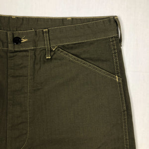 TCB Jeans '40's USMC' Shorts - Olive Herringbone