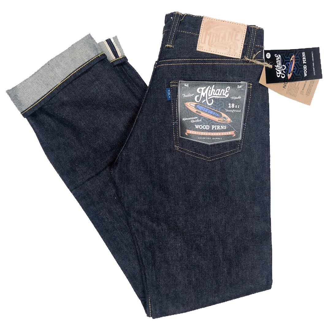 Mihane & Co. 'Wood Pirns' 18oz. Unsanforized Selvedge Jeans (Slim Straight) - Sunset Dry Goods