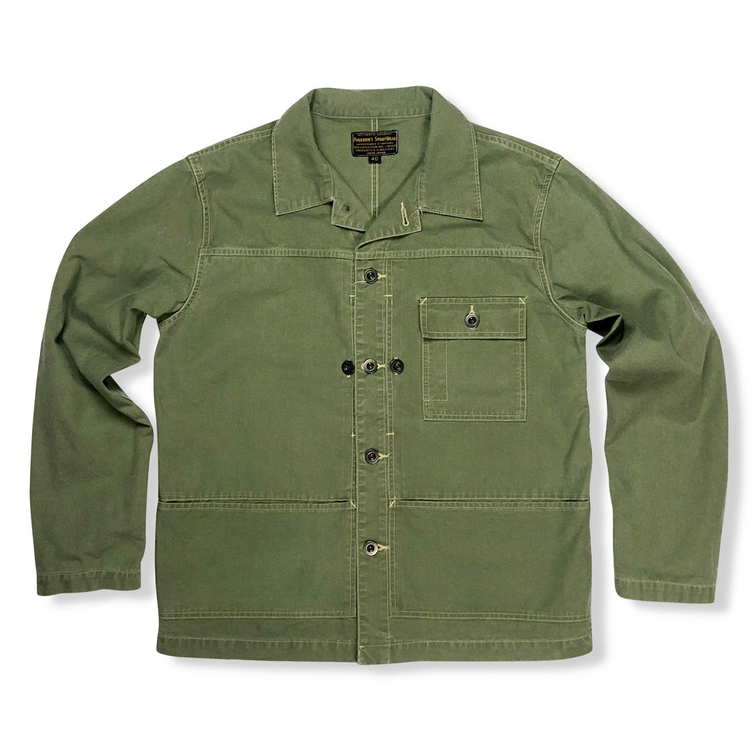 Pherrow's 'PMCS1' Military Poplin Jacket - Olive - Sunset Dry Goods & Men’s Supply PH