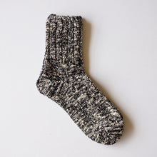 RoToTo Eco Low Guage Slub Socks - Black - Sunset Dry Goods