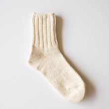 RoToTo Eco Low Guage Slub Socks - Ecru - Sunset Dry Goods