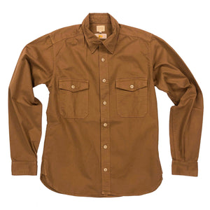 Runabout Goods 'Guide Shirt' Cotton Twill L/S  Work Shirt - Walnut - Sunset Dry Goods