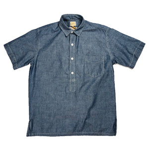 Runabout Goods 'Oxnard' Chambray S/S Popover Shirt - Sunbleached - Sunset Dry Goods