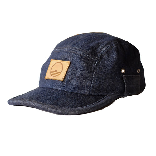 Sunset Dry Goods 5-Panel Washed Selvedge Denim Ball Cap - Sunset Dry Goods