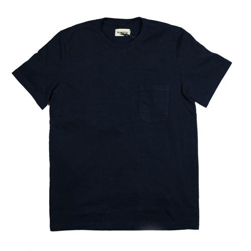 Taylor Stitch Heavy Bag Pocket Tee - Navy - Sunset Dry Goods