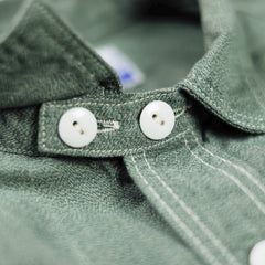 TCB Jeans 'Catlight' Covert Chambray L/S Work Shirt - Green