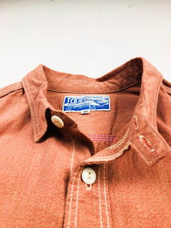 TCB Jeans 'Catlight' Chambray L/S Work Shirt - Red