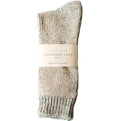 Thunders Love 'Recycled Collection' Crew Socks - True Green - Sunset Dry Goods