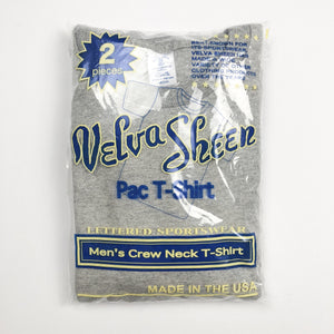 Velva Sheen 2-Pack Plain Tees - Heather Grey - Sunset Dry Goods